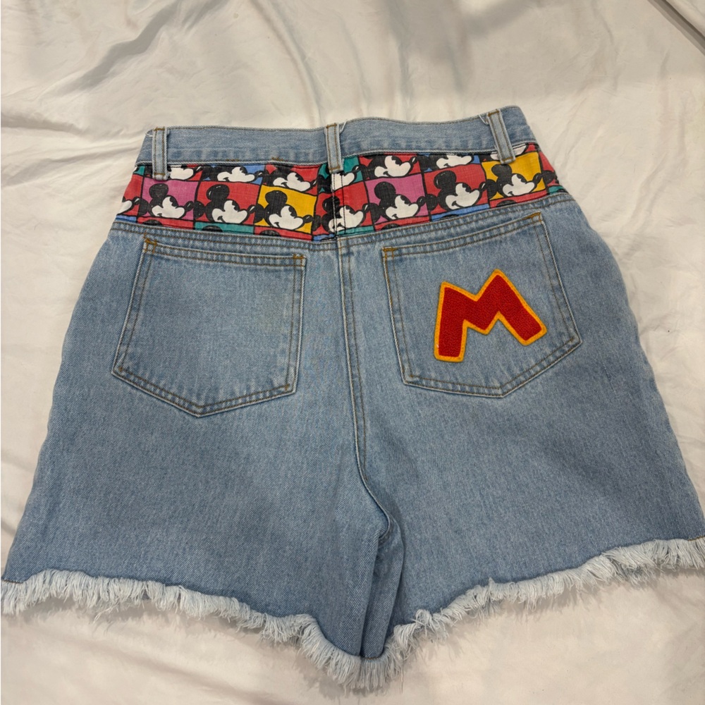Vintage 90’s Mickey Mouse Denim Shorts